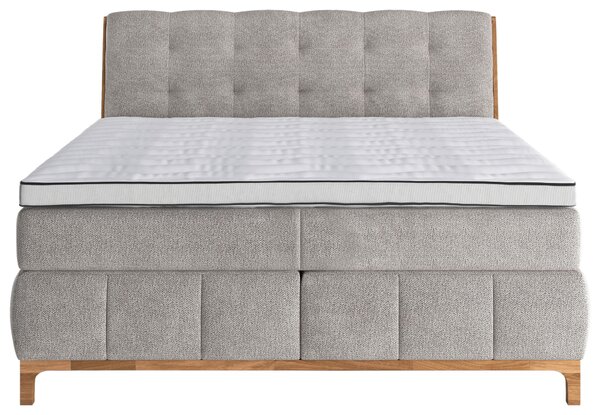 POSTEL BOXSPRING, 160/200 cm, pískové barvy MID.YOU - Manželské postele, Online Only