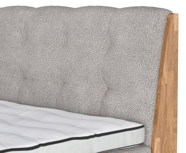POSTEL BOXSPRING, 160/200 cm, pískové barvy MID.YOU - Manželské postele, Online Only