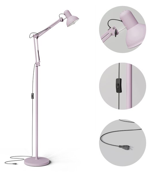 Stojací lampa E27 190 cm, nastavitelná
