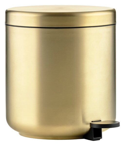 Nášlapný odpadkový koš z nerezové oceli v mosazné barvě 4 l Ume Brass – Zone