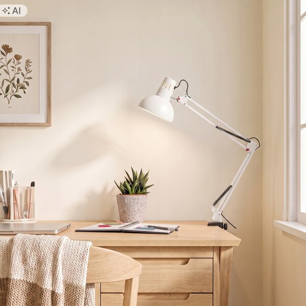 Stolní lampa E27, nastavitelná, IP20