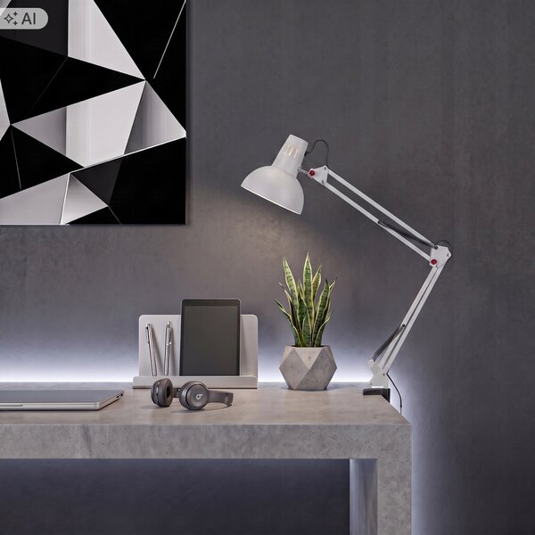 Stolní lampa E27, nastavitelná, IP20