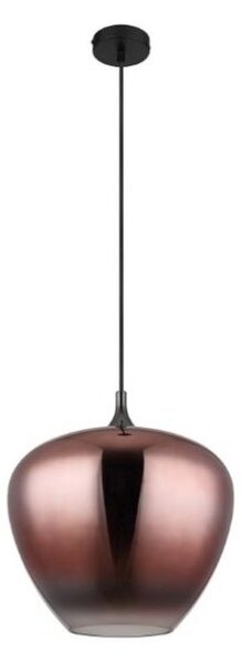 GLOBO 15548H2G MAXY závěsné svítidlo D400mm 1xE27 černá, měděná