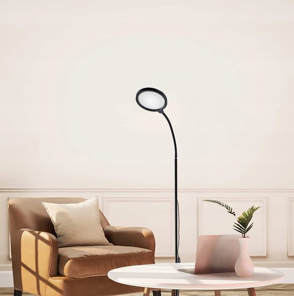 LED stojací lampa 10 W, 3 režimy barvy světla, 350 lm, teplá bílá