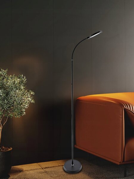 LED stojací lampa 10 W, 3 režimy barvy světla, 350 lm, teplá bílá
