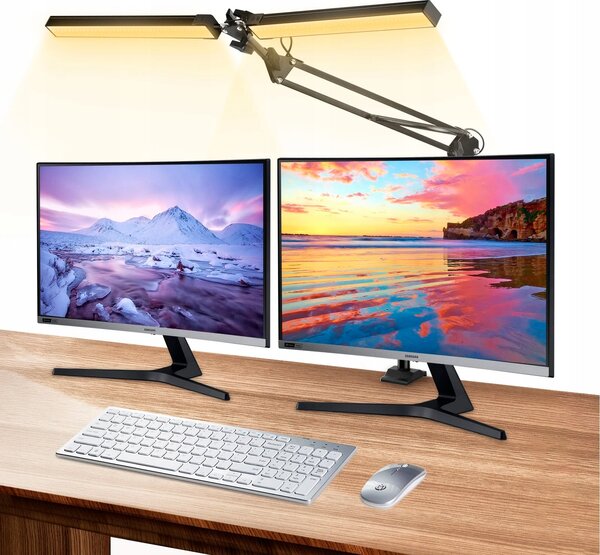 LED stolní lampa 20 W, s dotykovým ovládáním, nastavitelná, 3 režimy barvy světla