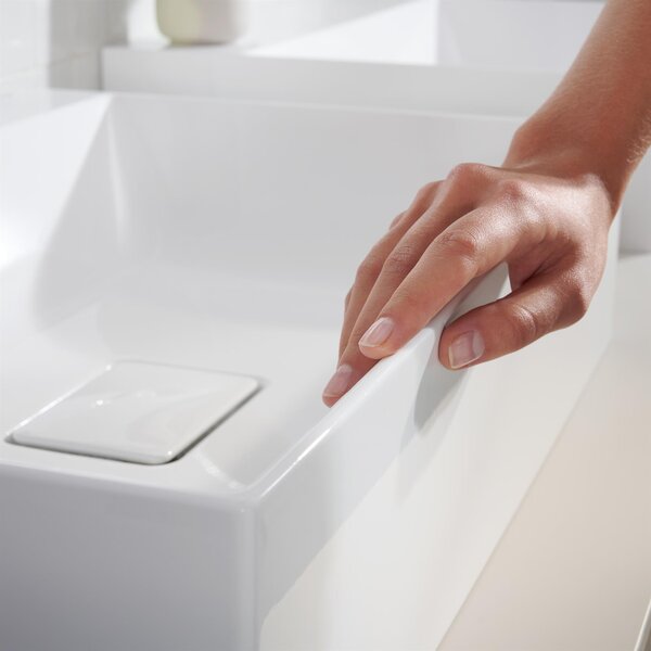 Hansgrohe Xevolos E umyvadlo 50x48 cm obdélníkový klasický bílá lesk 61089450