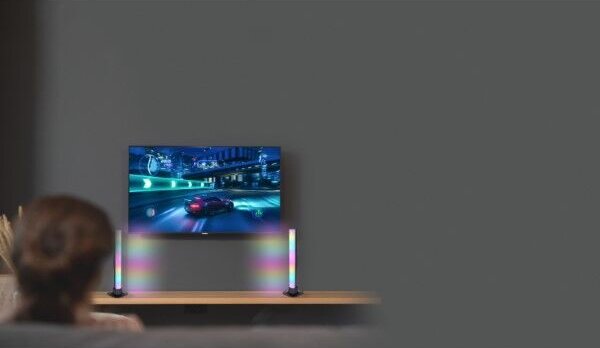 GLOBO Smart Light 25895SH POLLIVER stolní lampička V325mm LED 2,5 RGB matná černá, bílá