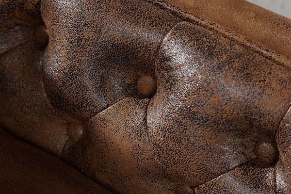Leňoška Chesterfield Vintage hnědá