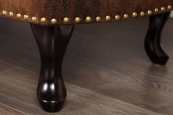 Leňoška Chesterfield Vintage hnědá