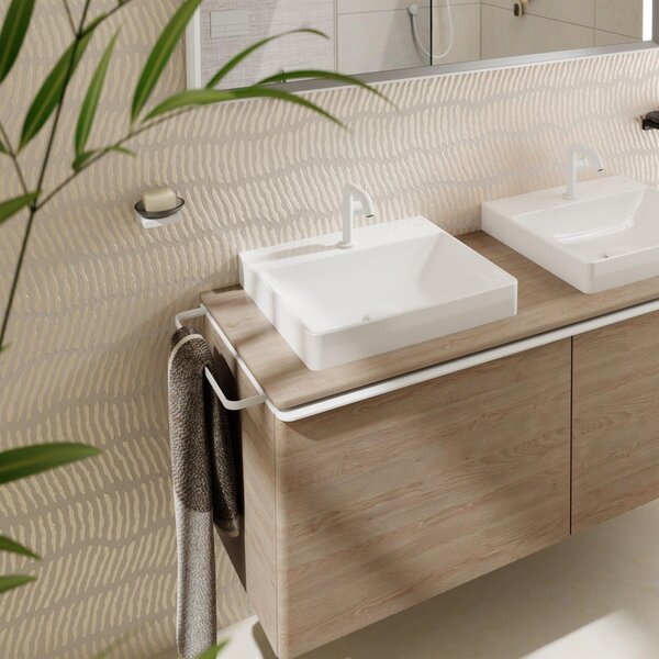 Hansgrohe Xelu Q umyvadlo 50x48 cm obdélníkový na pult bílá matný 61014450