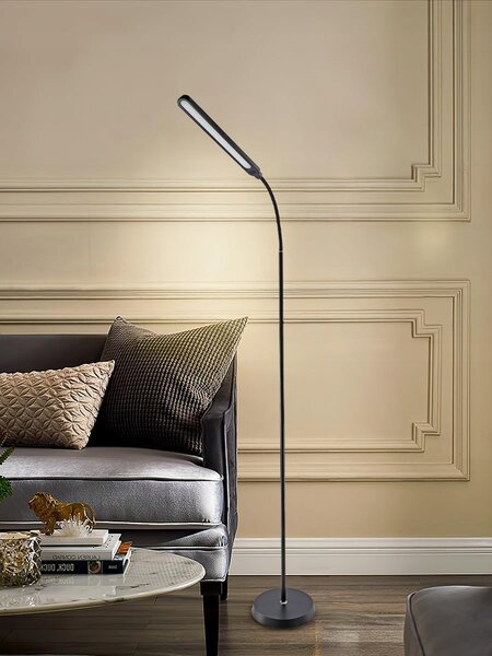 LED stojací lampa 10 W, 3 režimy barvy světla, 350 lm, teplá bílá