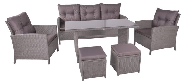 ZAHRADNÍ SESTAVA kov, plast, sklo Gardenson - Online Only zahradní nábytek, Online Only