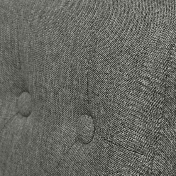Jídelní židle 2 ks světle šedé textil 242222