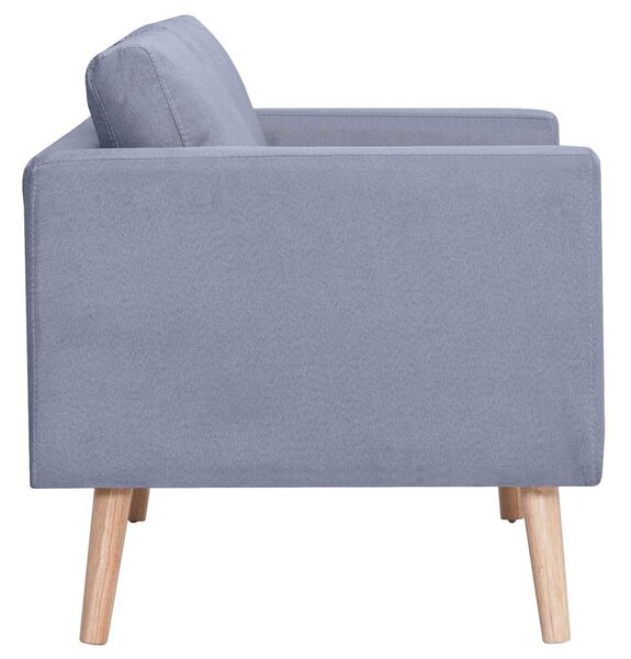 3místná pohovka textil světle šedá 242219