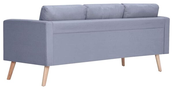 3místná pohovka textil světle šedá 242219