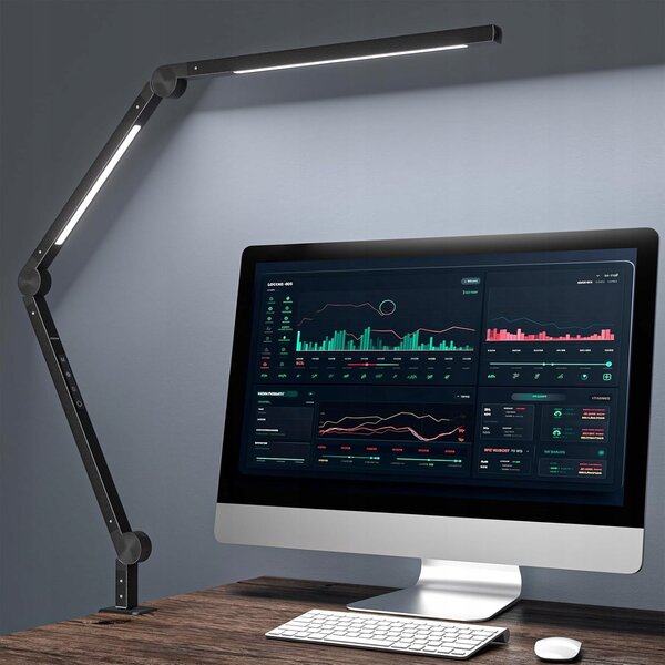 LED stolní lampa, s dotykovým ovládáním, nastavitelná, dvojitá, IP20