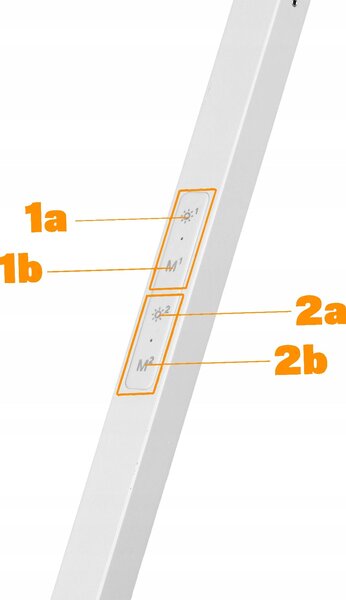 LED stolní lampa, s dotykovým ovládáním, nastavitelná, dvojitá, IP20