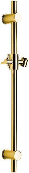 Sapho Sprchová tyč, posuvný držák, kulatá, 700mm, zlato