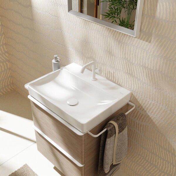 Hansgrohe Xelu Q umyvadlo 60x48 cm obdélníkový klasický-nábytkový bílá lesk 61016450