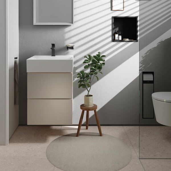 Hansgrohe Xevolos E umyvadlo 50x48 cm obdélníkový klasický bílá matný 61088450