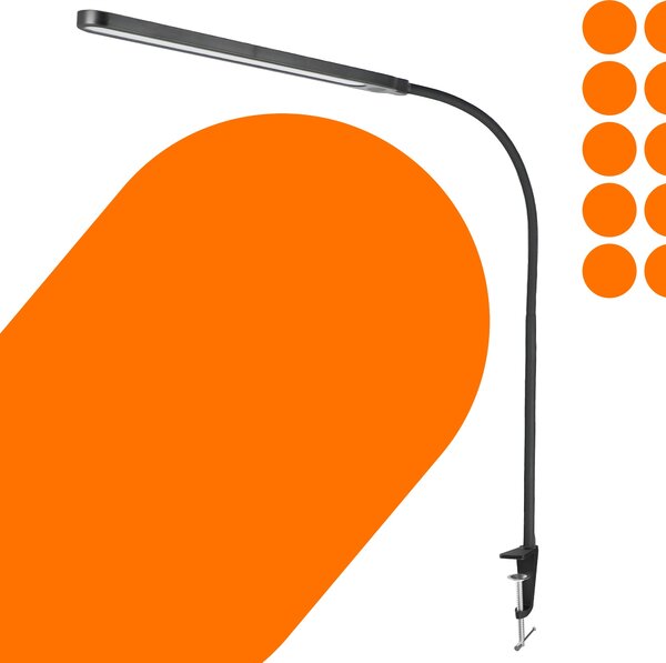 LED stolní lampa 10 W, stmívatelná, nastavitelná, 3 režimy barvy světla