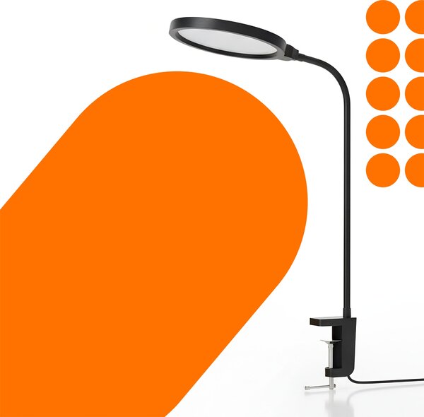 LED stolní lampa 10 W, stmívatelná, 3 režimy barvy světla, 350 lm