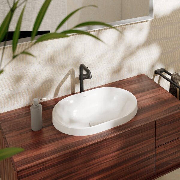 Hansgrohe Xuniva U umyvadlo 55x40 cm oválné zápustný bílá matný 60157450