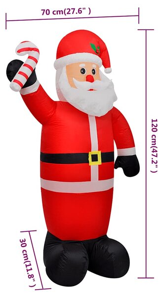 Nafukovací Santa Claus 120 cm 242359