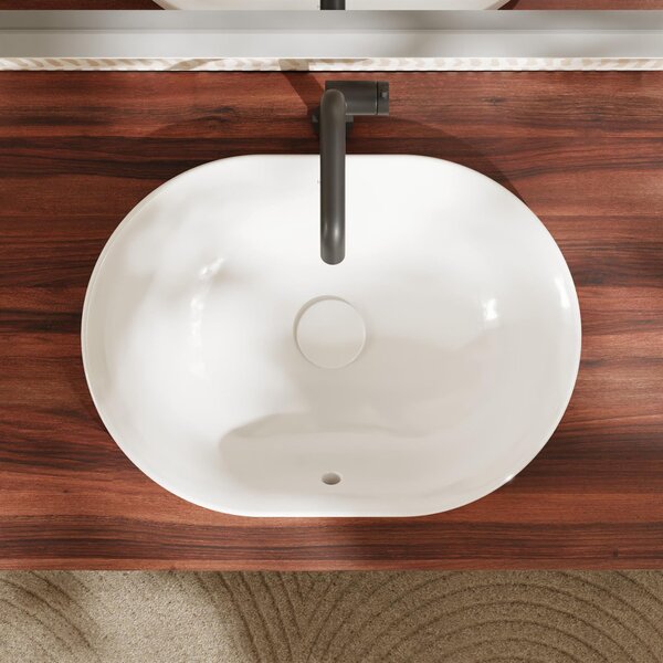 Hansgrohe Xuniva U umyvadlo 55x40 cm oválné zápustný bílá matný 60157450
