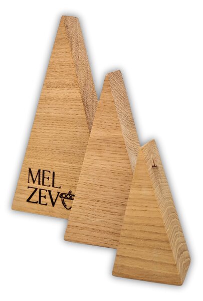Melzevo Sada dřevěných stromečků (3ks), dub