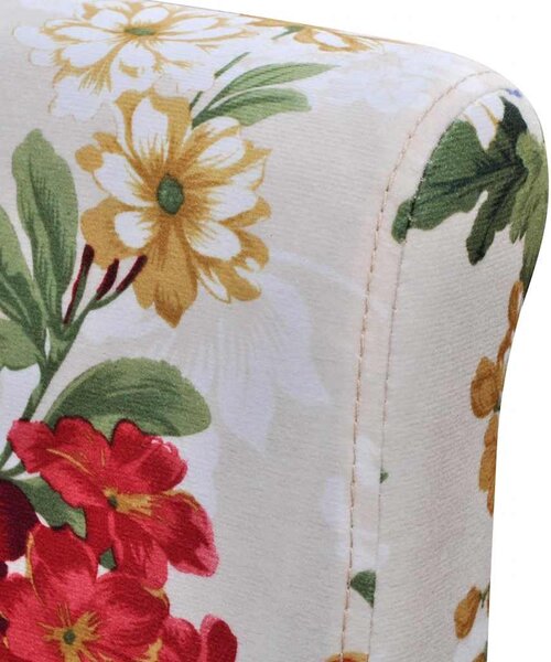 Jídelní židle 4 ks vícebarevné textil 242399
