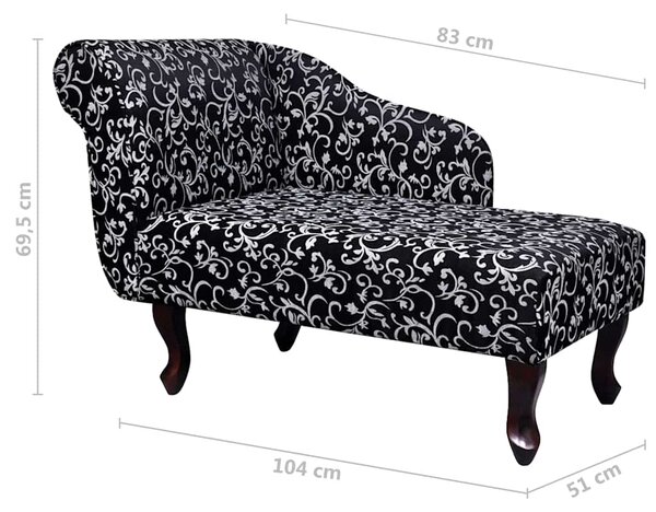 Lenoška černobílá textil 242403
