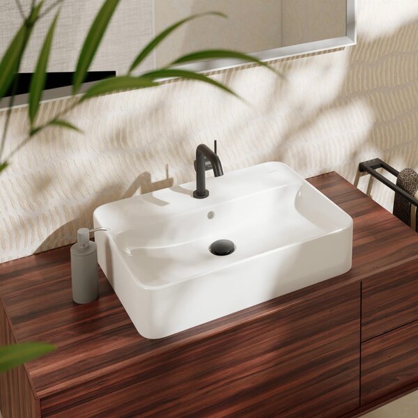 Hansgrohe Xuniva Q umyvadlo 60x45 cm obdélníkový na pult bílá matný 60172450