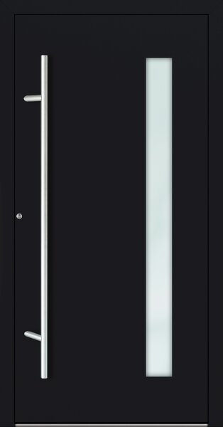 Hliníkové vchodové dveře FM Turen Premium P90 M04 černá RAL9005