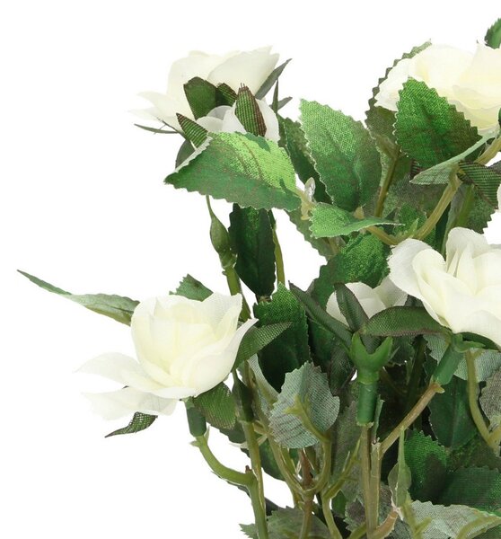 Dekorace White Rose 24cm