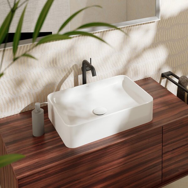 Hansgrohe Xuniva Q umyvadlo 55x40 cm obdélníkový na pult bílá lesk 60168450