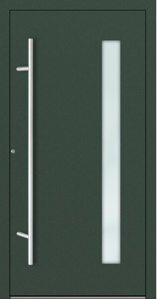 Hliníkové vchodové dveře FM Turen Premium P90 M04 zelená RAL6009