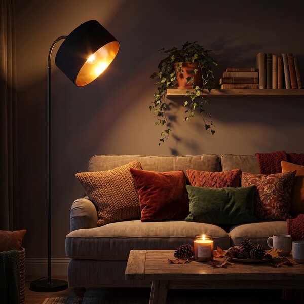 Stojací lampa E27, nastavitelná, IP20, Ø 29,5 cm