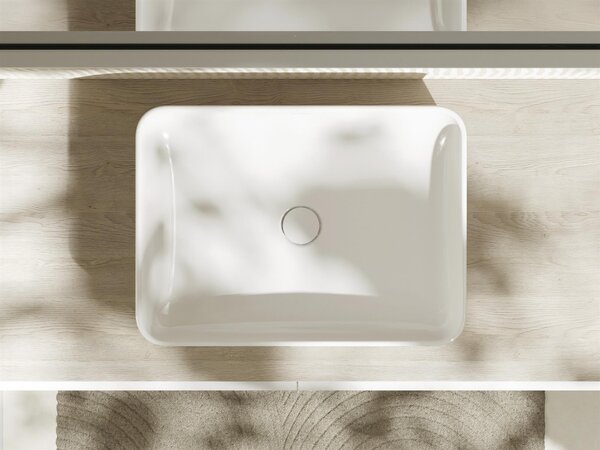 Hansgrohe Xuniva Q umyvadlo 55x40 cm obdélníkový na pult bílá lesk 60168450