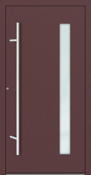 Hliníkové vchodové dveře FM Turen Premium P90 M04 červenohnědá RAL3099