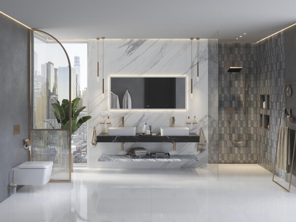 Hansgrohe Xuniva Q umyvadlo 55x40 cm obdélníkový na pult bílá lesk 60168450