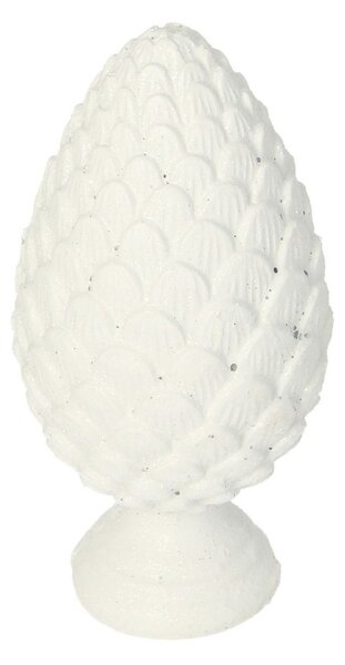 Dekorace White Cone 13cm