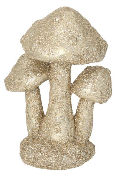 Dekorace Golden Mushrooms 12cm