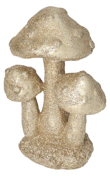 Dekorace Golden Mushrooms 12cm