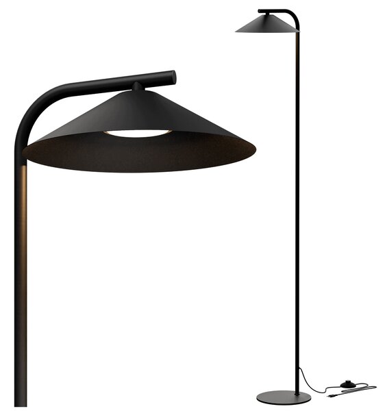 Černá stojací lampa GX53, IP20