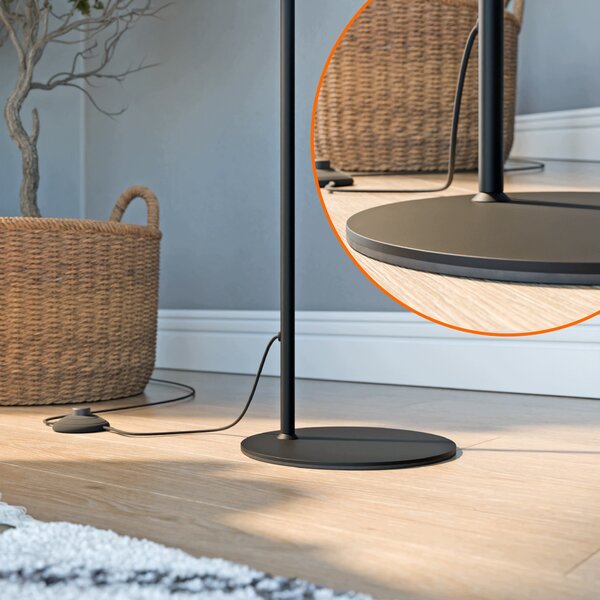 Černá stojací lampa GX53, IP20