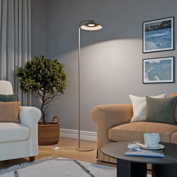 Béžová stojací lampa GX53, IP20