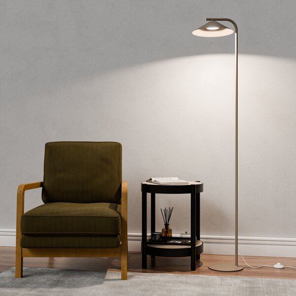 Béžová stojací lampa GX53, IP20