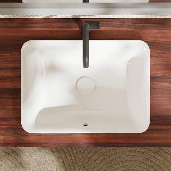 Hansgrohe Xuniva Q umyvadlo 55x40 cm obdélníkový zápustný bílá matný 60158450